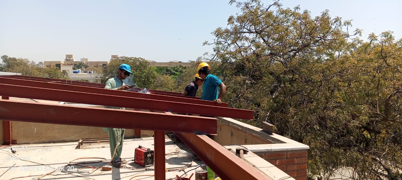 Structure For Solar Panel Installation โ DHA Karachi